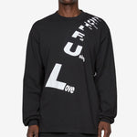 Poem Longsleeve T-Shirt Black