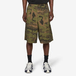 Pleated Balloon Shorts Washed Camo