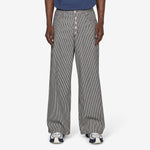 Loose Cut Jeans Black Hickory Stripe