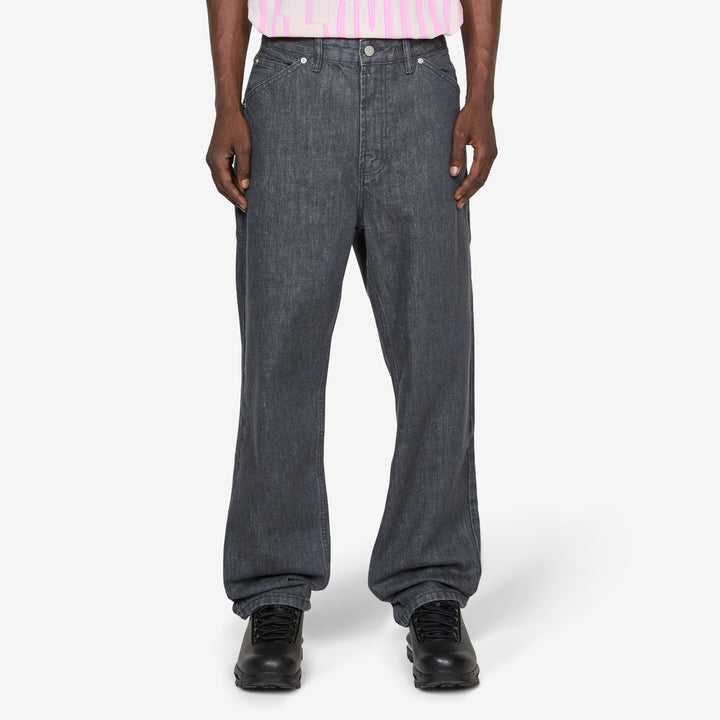 Standard Cut Jeans Grey Sulfur Dyed Denim Front