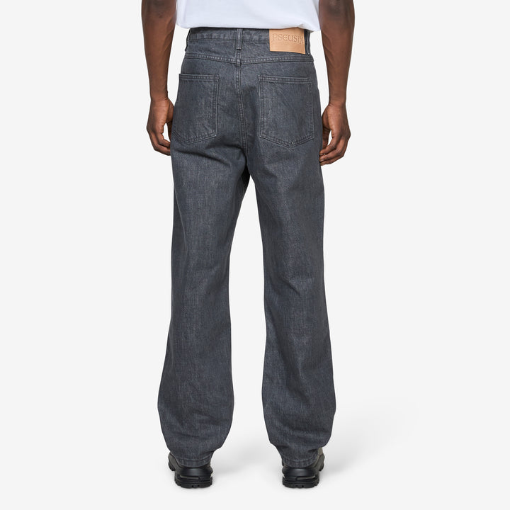 Standard Cut Jeans Grey Sulfur Dyed Denim