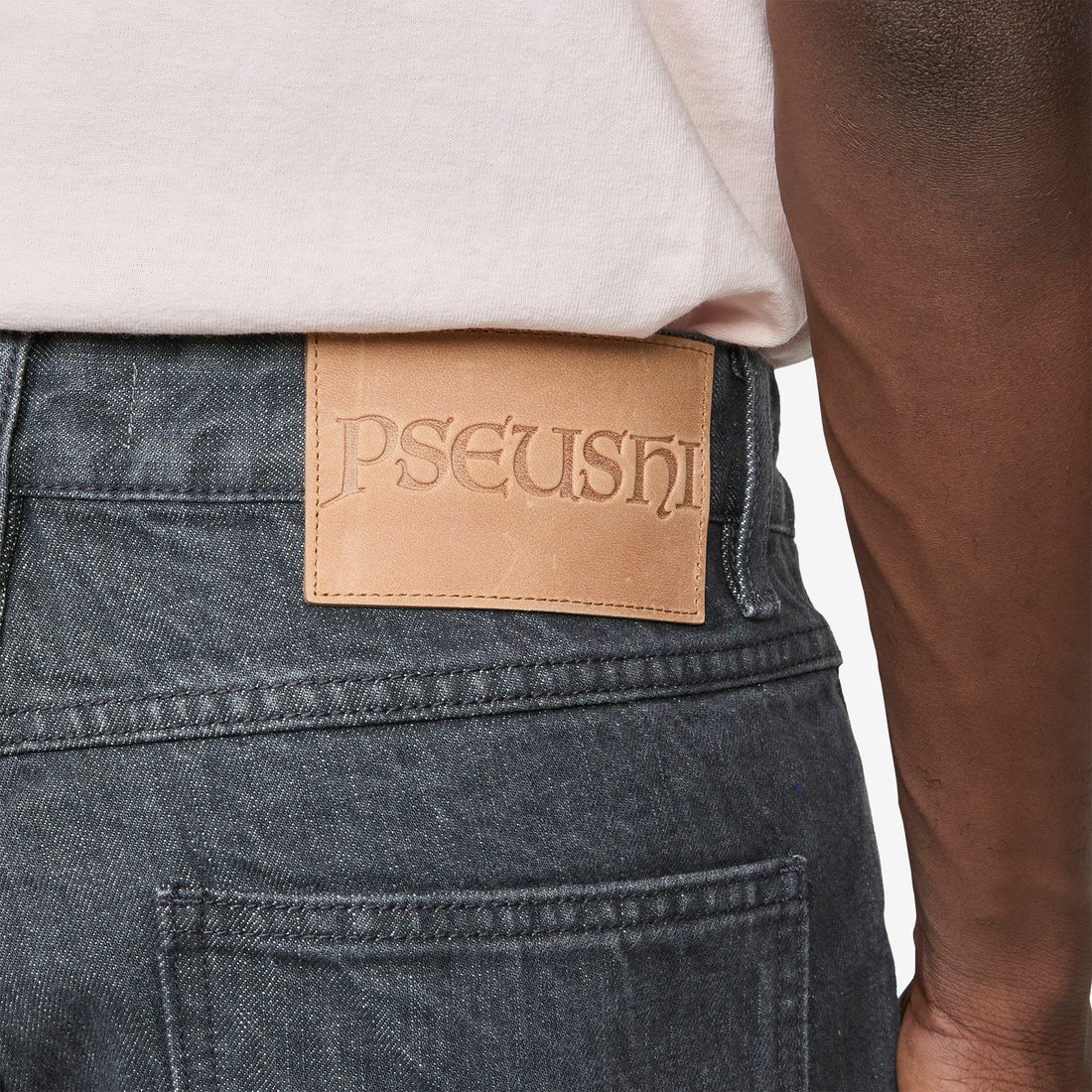 Standard Cut Jeans Grey Sulfur Dyed Denim Pants