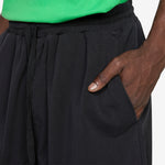 Elasticated Cotton Shorts Black