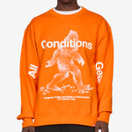 ACG 'Tuff Fleece' Therma-FIT Pullover Crew-Neck Sweatshirt Safety Orange