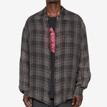 Above Shirt Penumbra Check Sheercoat Linen