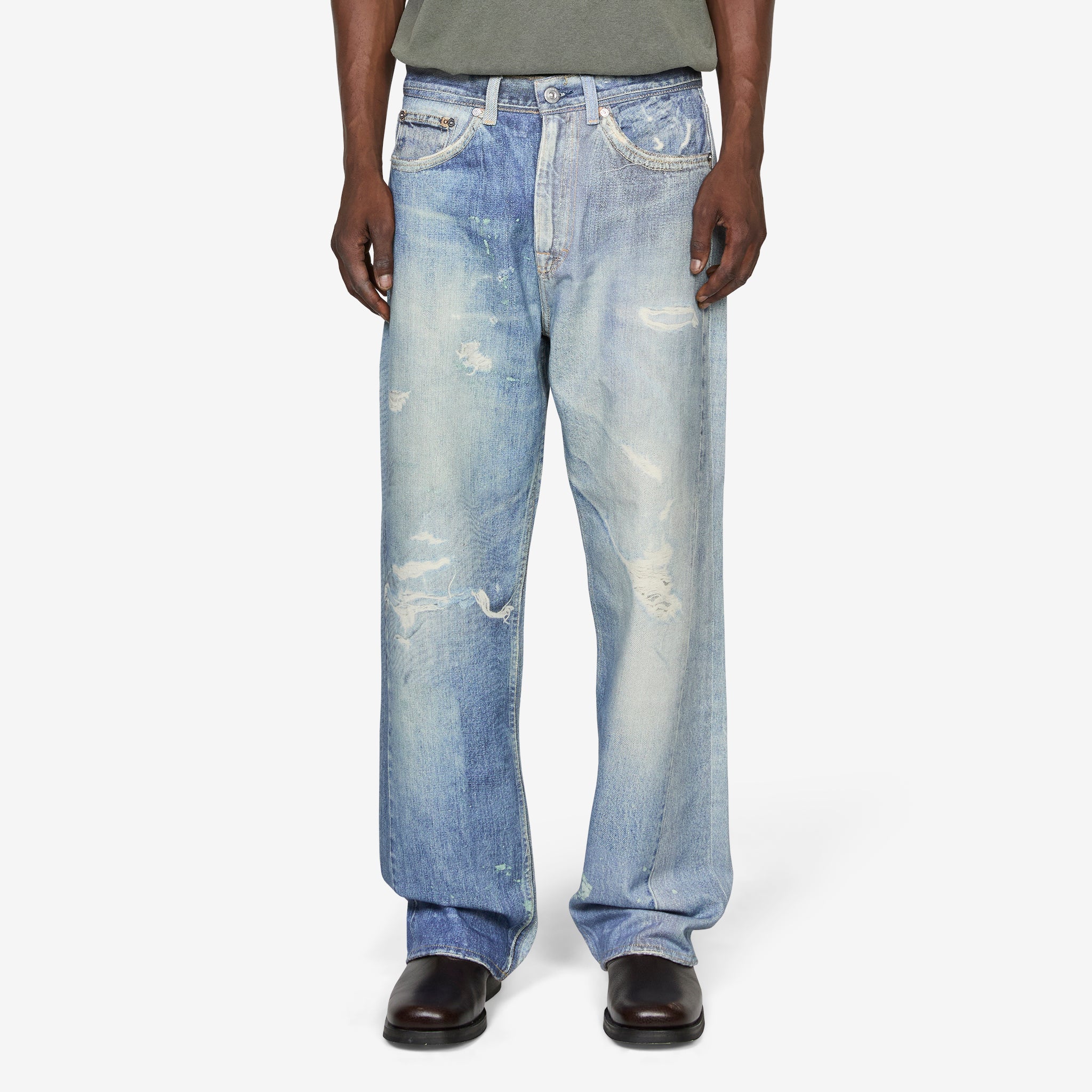 Third Cut Jeans Digital Denim Print – Above The Clouds
