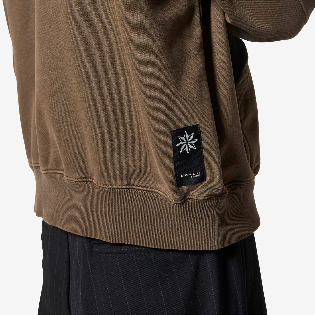 Bomber Zip Hood Brown Jumpers