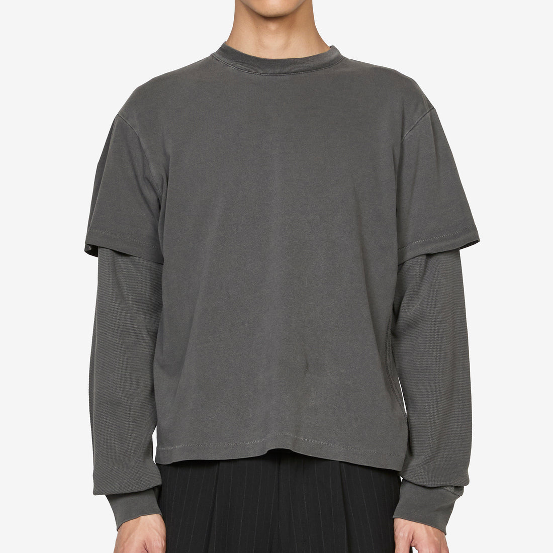 Tide Double T-Shirt Charcoal Tees