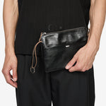 Supporter Organizer True Dye Black Leather