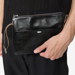Supporter Organizer True Dye Black Leather