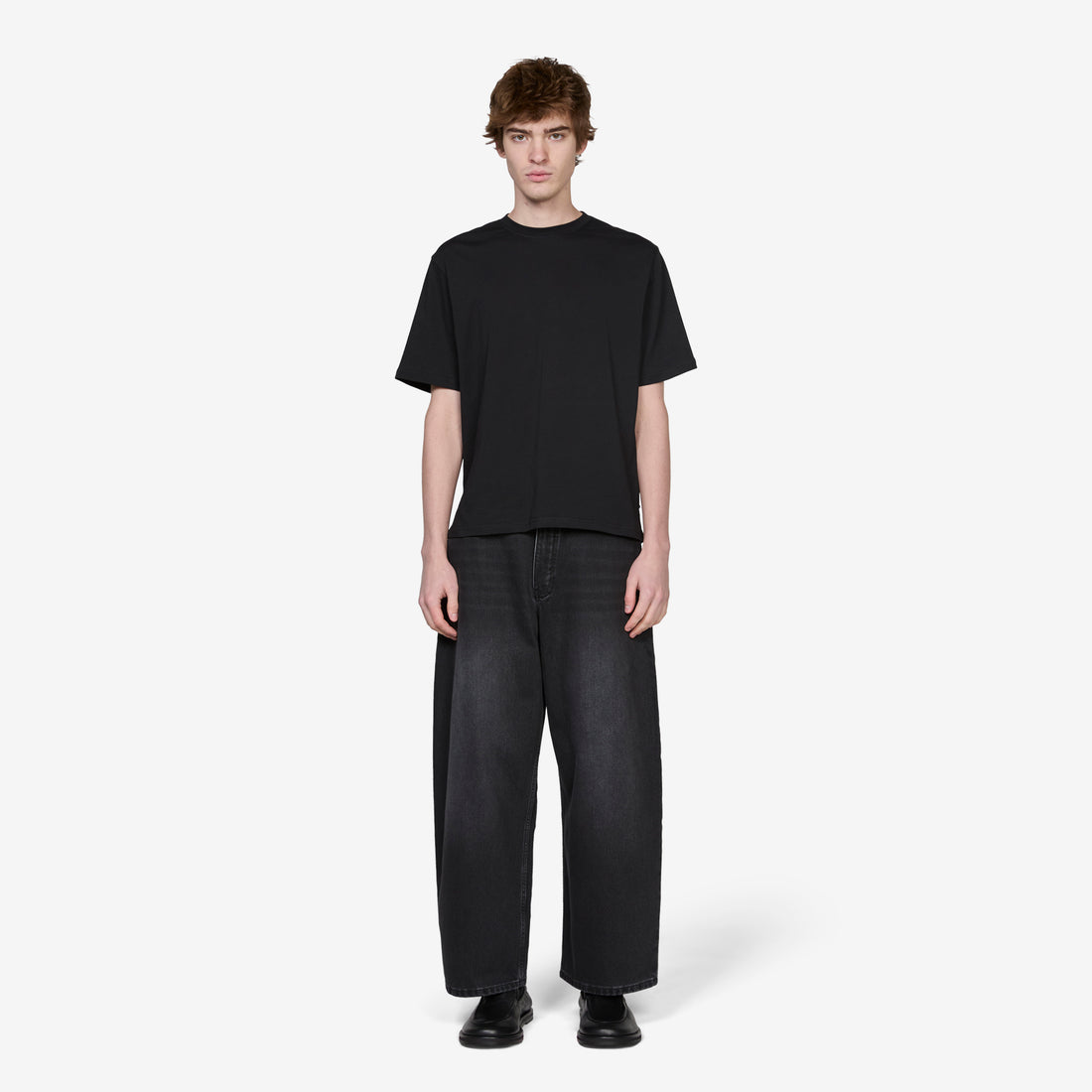 Paolo Jean Washed Black Pants