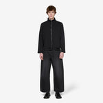 Shrunken Fullzip Black Athletic Rib