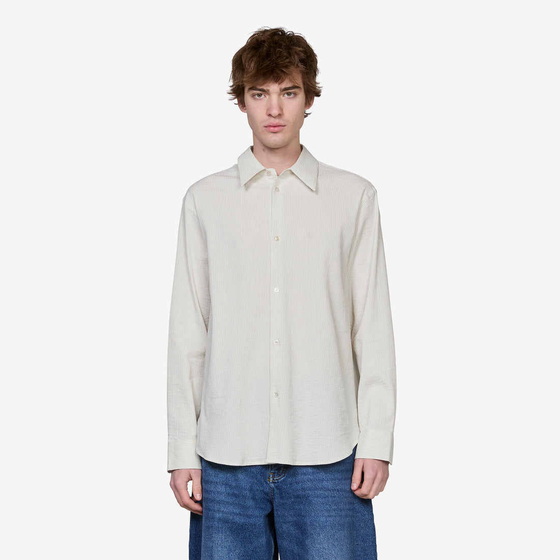 View Shirt Parchment | Black Stripe Shirts