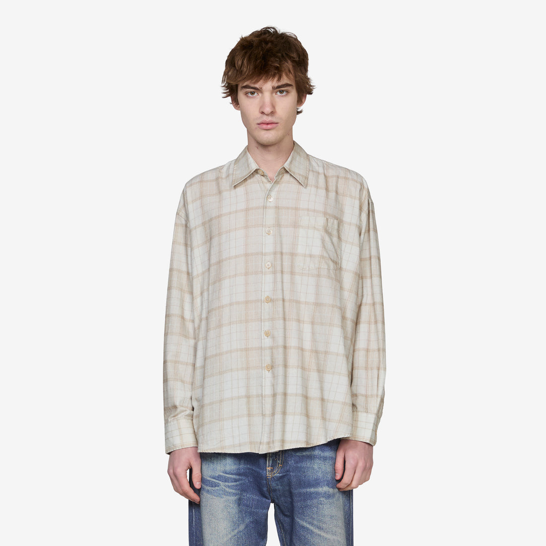Borrowed Shirt Stella Check Print Shirts