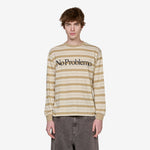 No Problemo Striped Longsleeve T-Shirt Sand