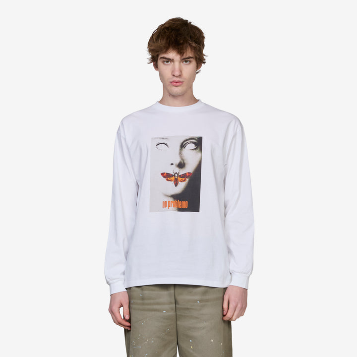 No Silence Longsleeve T-Shirt White Front