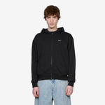 Solo Fleece Full-Zip Hoodie Total Black | Sail