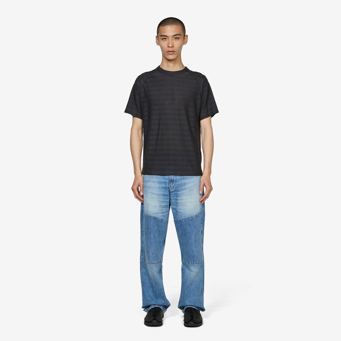 Arcade T-Shirt Night Soil Veil Wool Stripe Tees