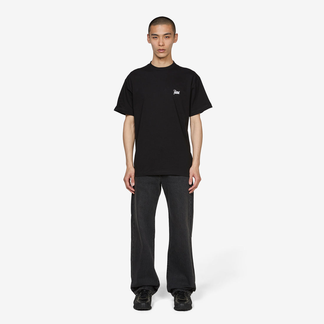 Script Logo T-Shirt Black Tees
