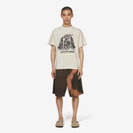 Tie-Dye Oversized Shorts Brown | Brick
