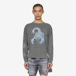 MothTech™ Long T-Shirt Faded Black Scorpion