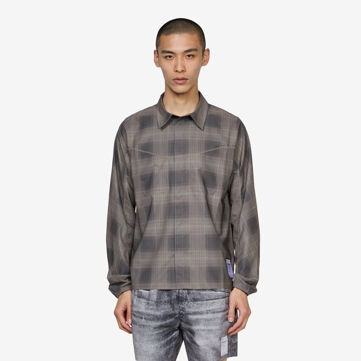 AmbientWarp™ River Shirt Check Green Front