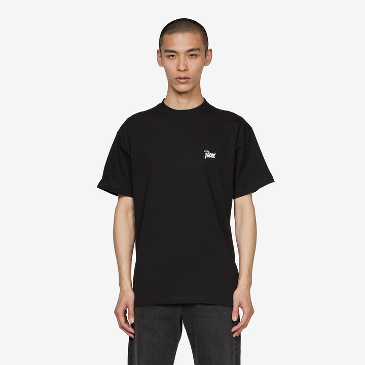 Script Logo T-Shirt Black Front