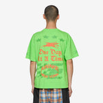 One Day At A Time T-Shirt Lime Green