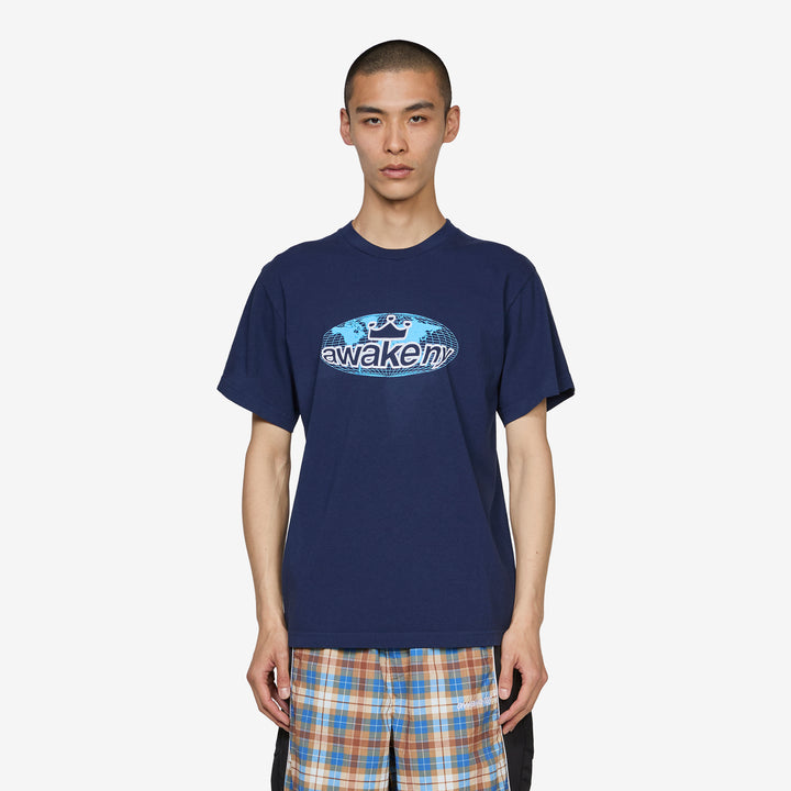 Worldwide Static T-Shirt Navy Front