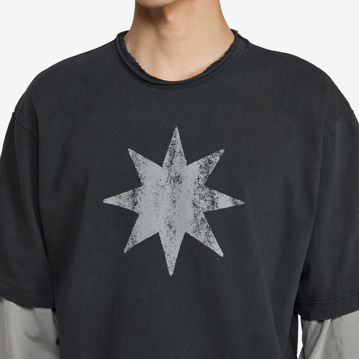 Star Dream Layer T-Shirt Black | Stone