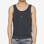 MothTech™ Waffle Singlet Aged Black