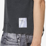 MothTech™ Waffle Singlet Aged Black