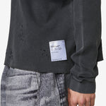 MothTech™ Waffle Long T-Shirt Aged Black