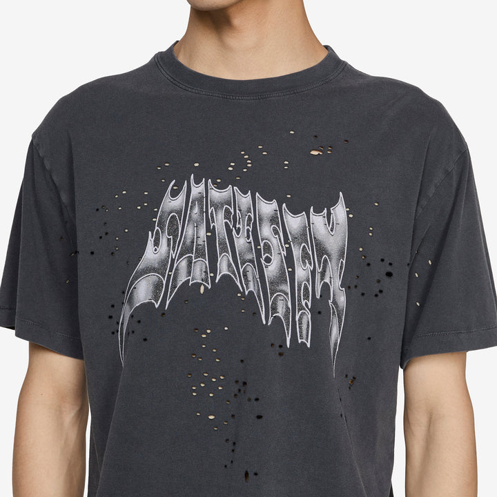 MothTech™ T-Shirt Aged Black AirBrush Glitter