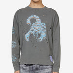 MothTech™ Long T-Shirt Faded Black Scorpion