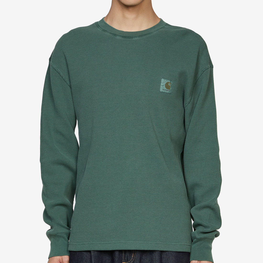 Longsleeve Vista Waffle T-Shirt Dark Scarab Garment Dyed Tees