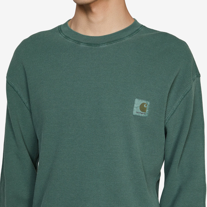 Longsleeve Vista Waffle T-Shirt Dark Scarab Garment Dyed