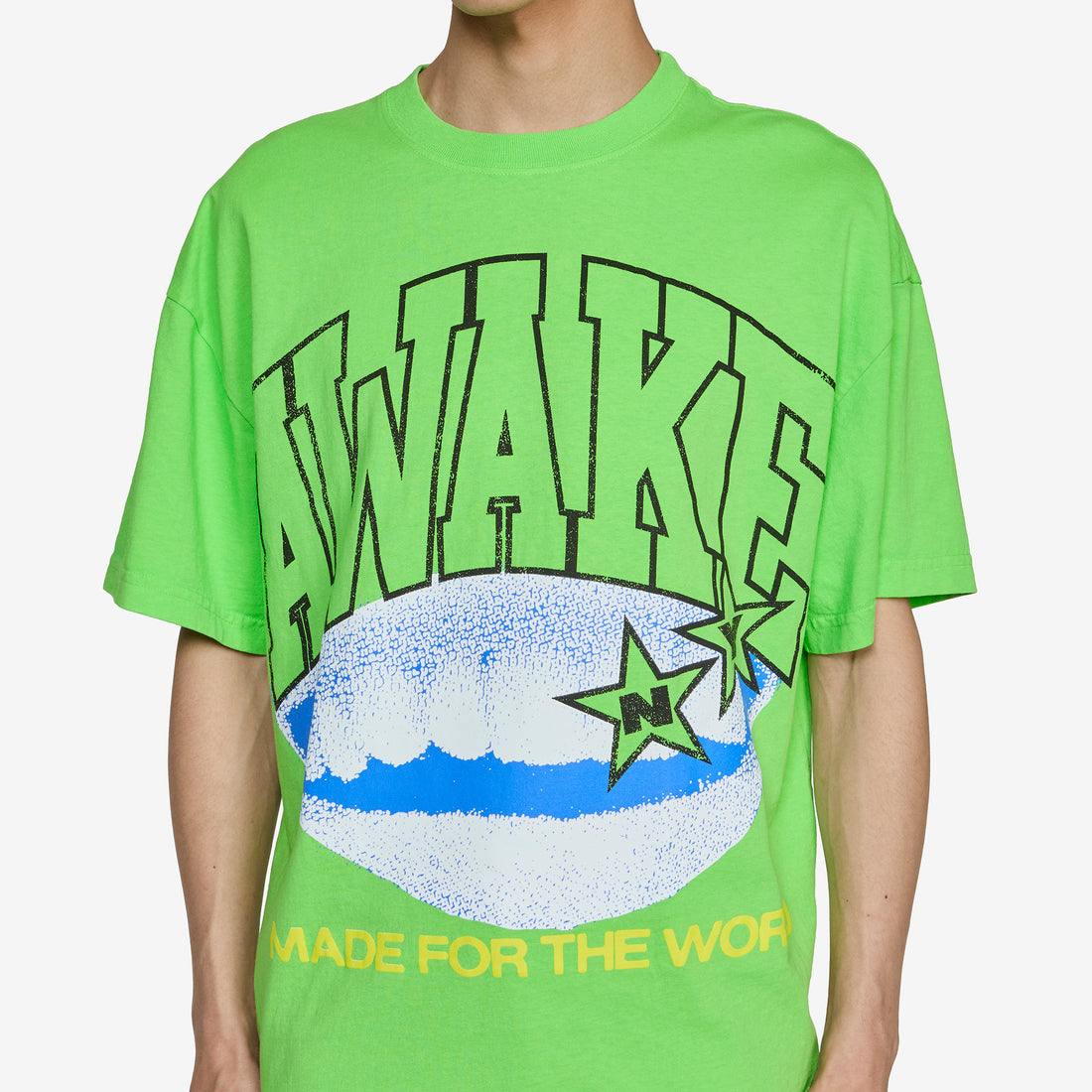 Made For The World T-Shirt Lime Green Tees