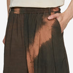 Tie-Dye Oversized Shorts Brown | Brick