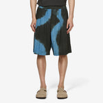 Tie-Dye Oversized Shorts Black | Blue