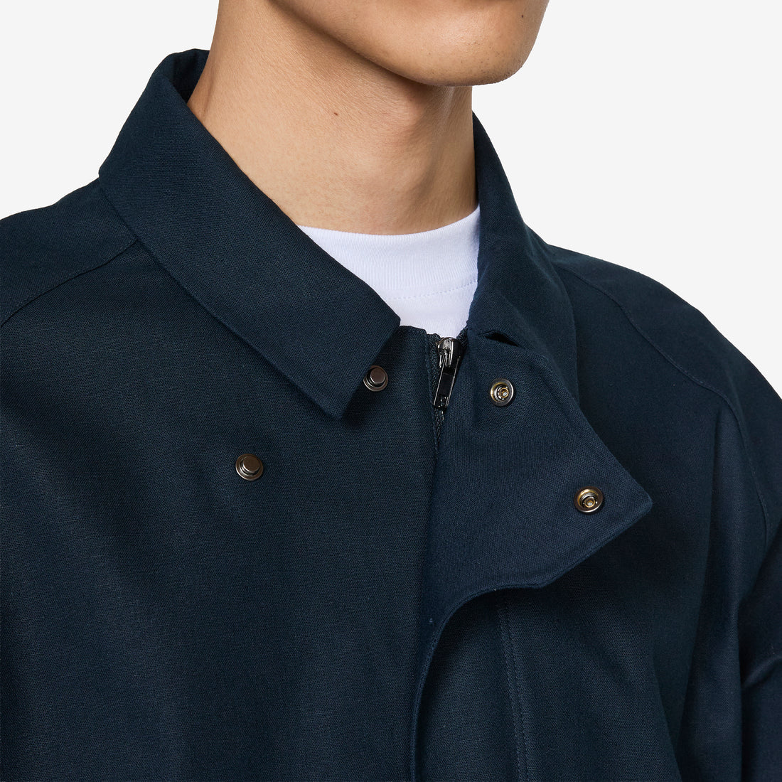 Waypoint Linen Cotton Mixed WP Jacket Dark Navy Jackets