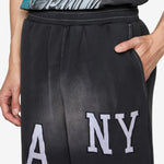 Collegiate Open Hem Sweatpant Black