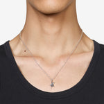 Single Star Necklace Silver