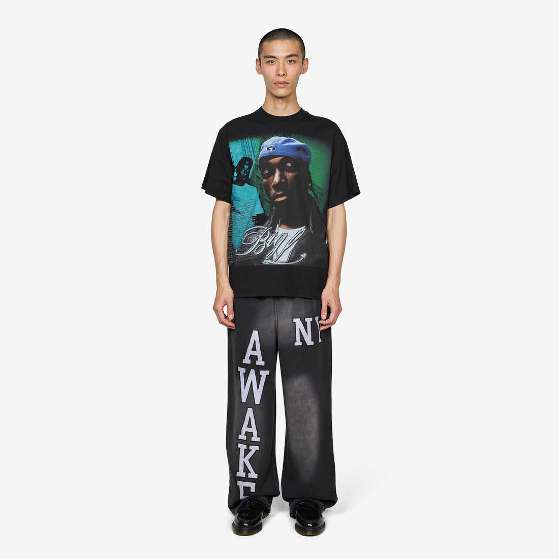 Collegiate Open Hem Sweatpant Black Pants