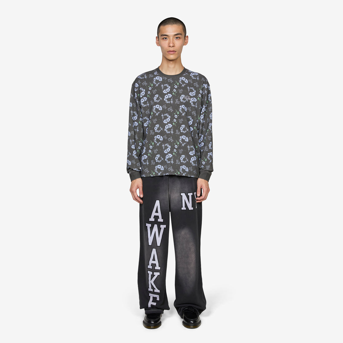Floral Thermal Black Tees