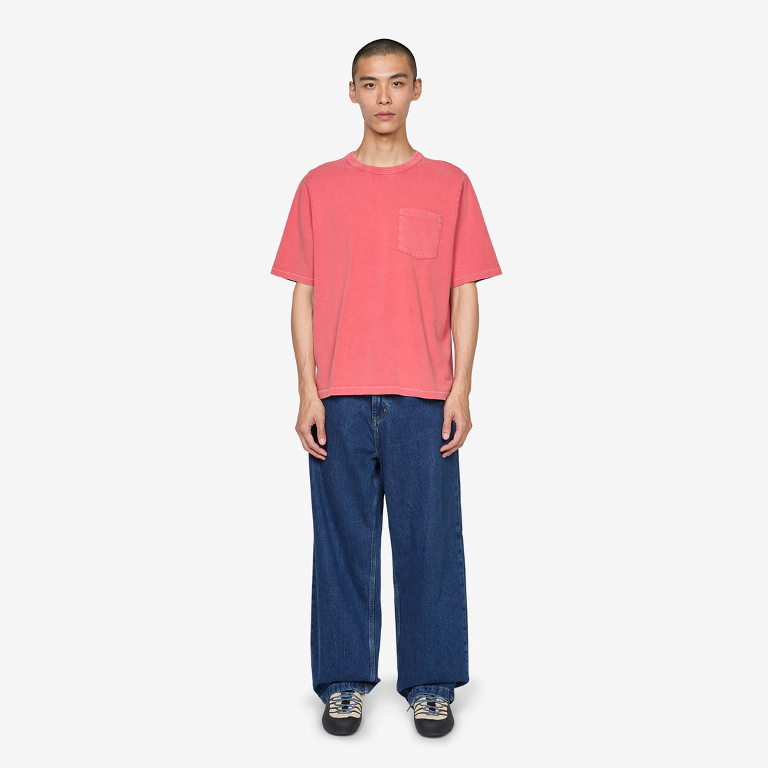 Garment Dye T-Shirt Red Tees