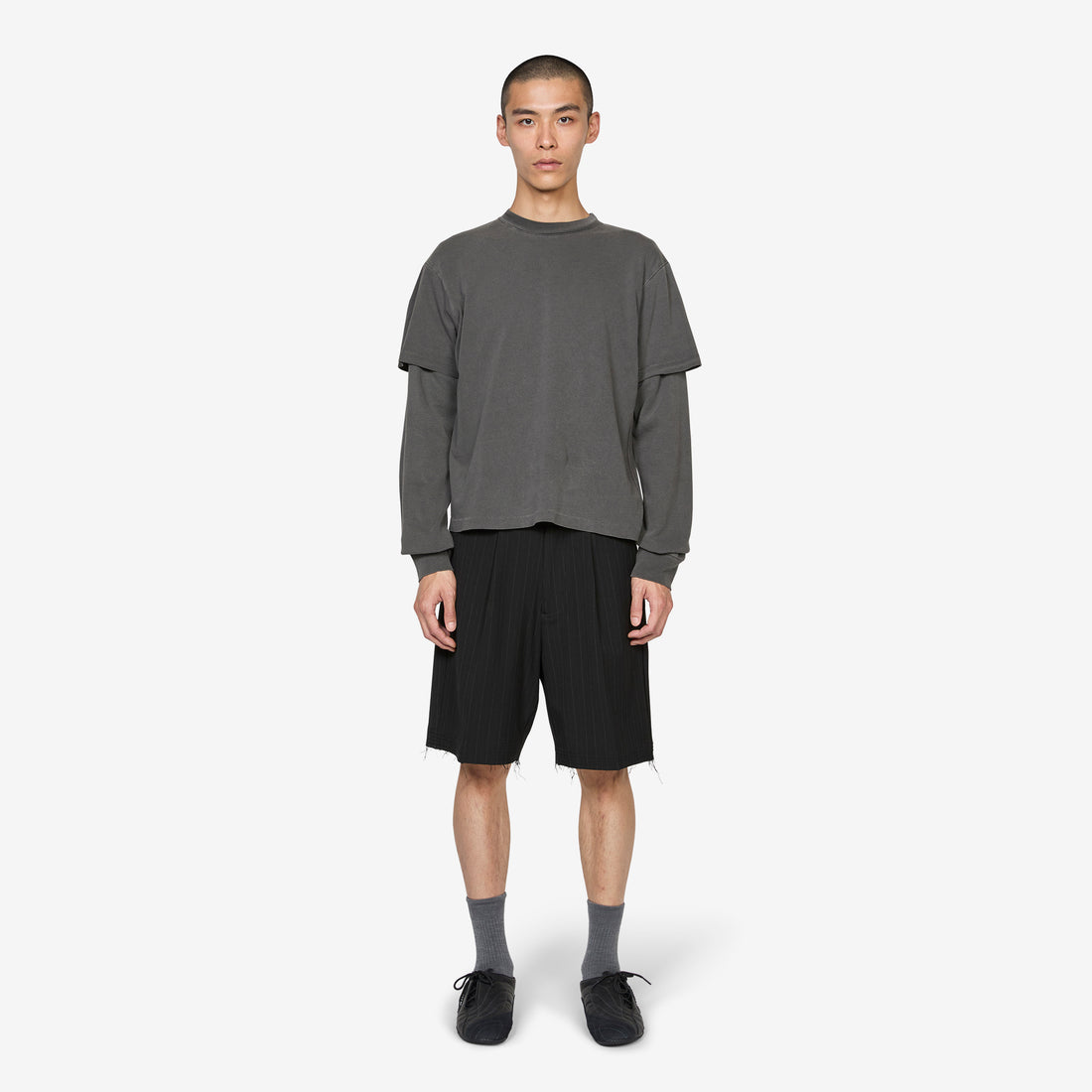 Tide Double T-Shirt Charcoal Tees