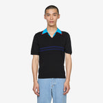 Merino Wool Polo Shirt Black