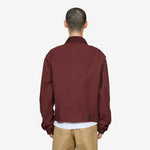 Overdyed Double Weave Cotton Jacket Burgundy