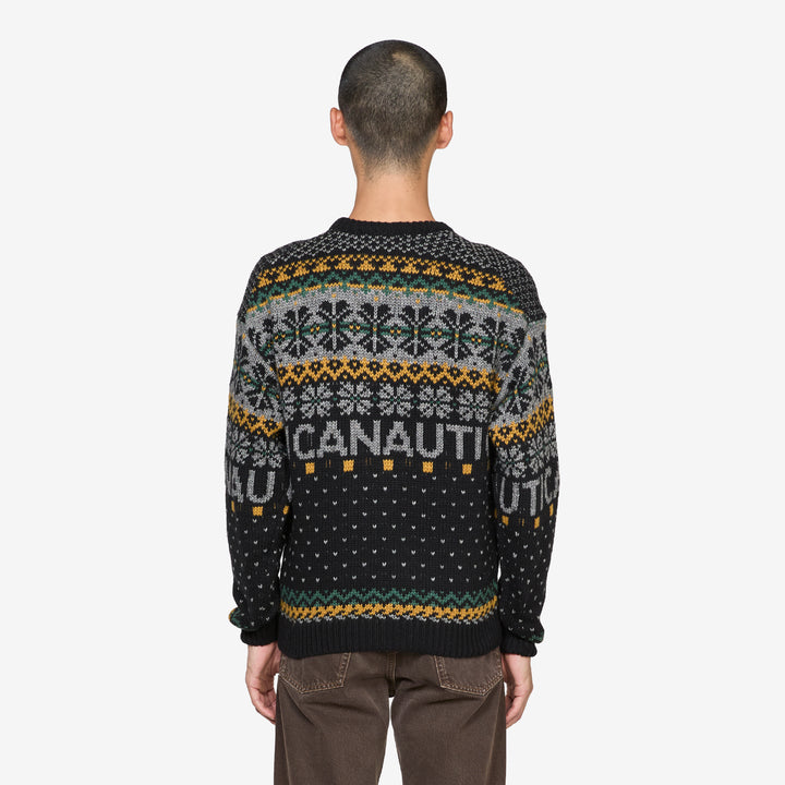 Snowflake JQD Pullover Sweater Black